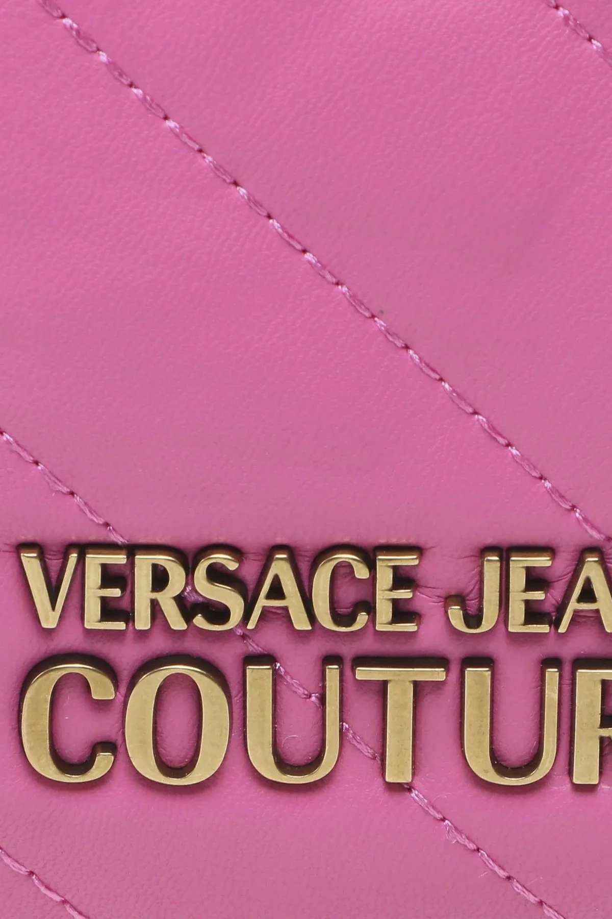 Versace Jeans Couture Logolu Fular Detaylı Kapitone Bayan Sırt Çantası 74VA4BAG ZS409 406 FUŞYA - 2