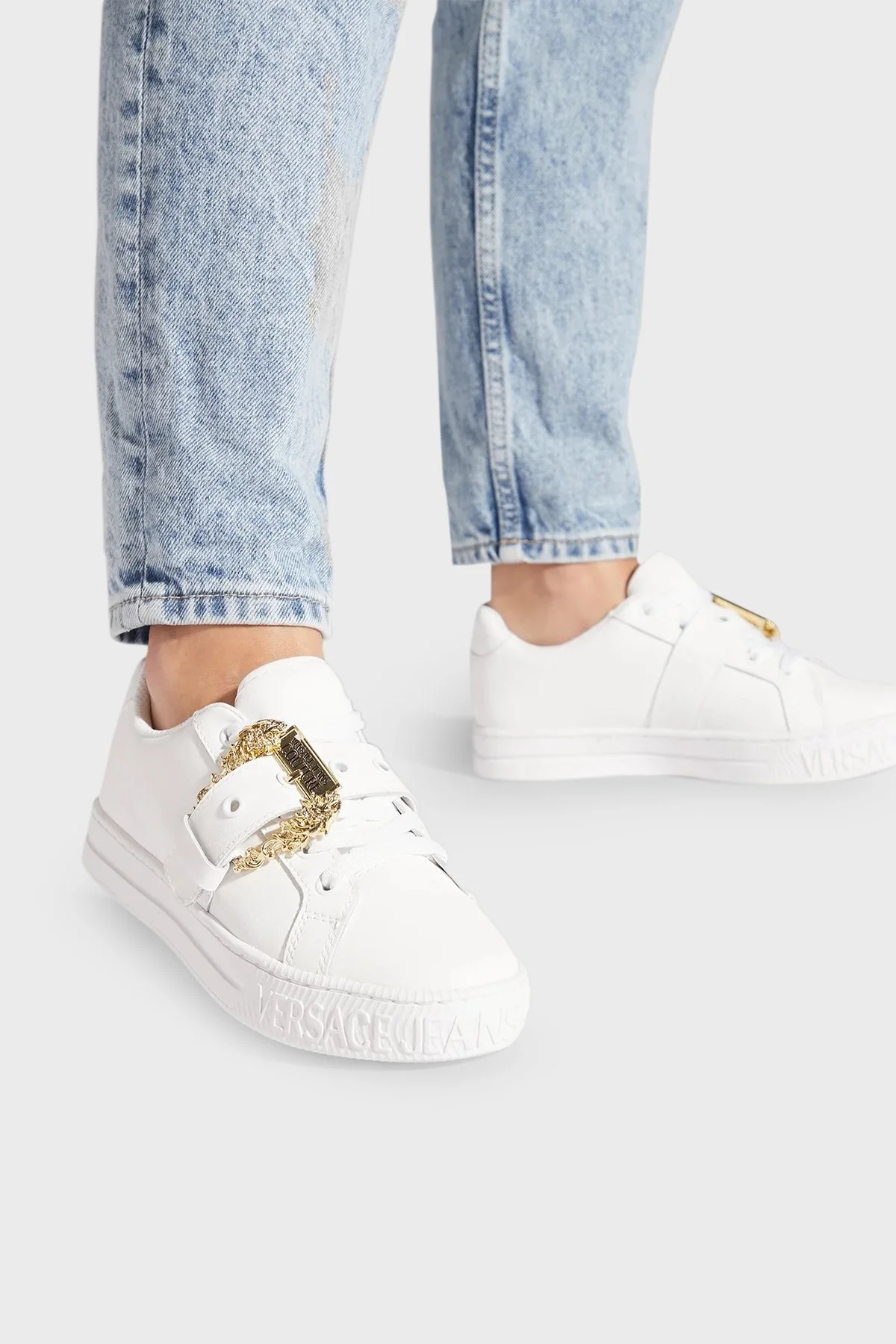 Versace Jeans Couture Logolu Hakiki Deri Sneaker Bayan Versace Jeans Couture Logolu Hakiki Deri Sneaker Bayan