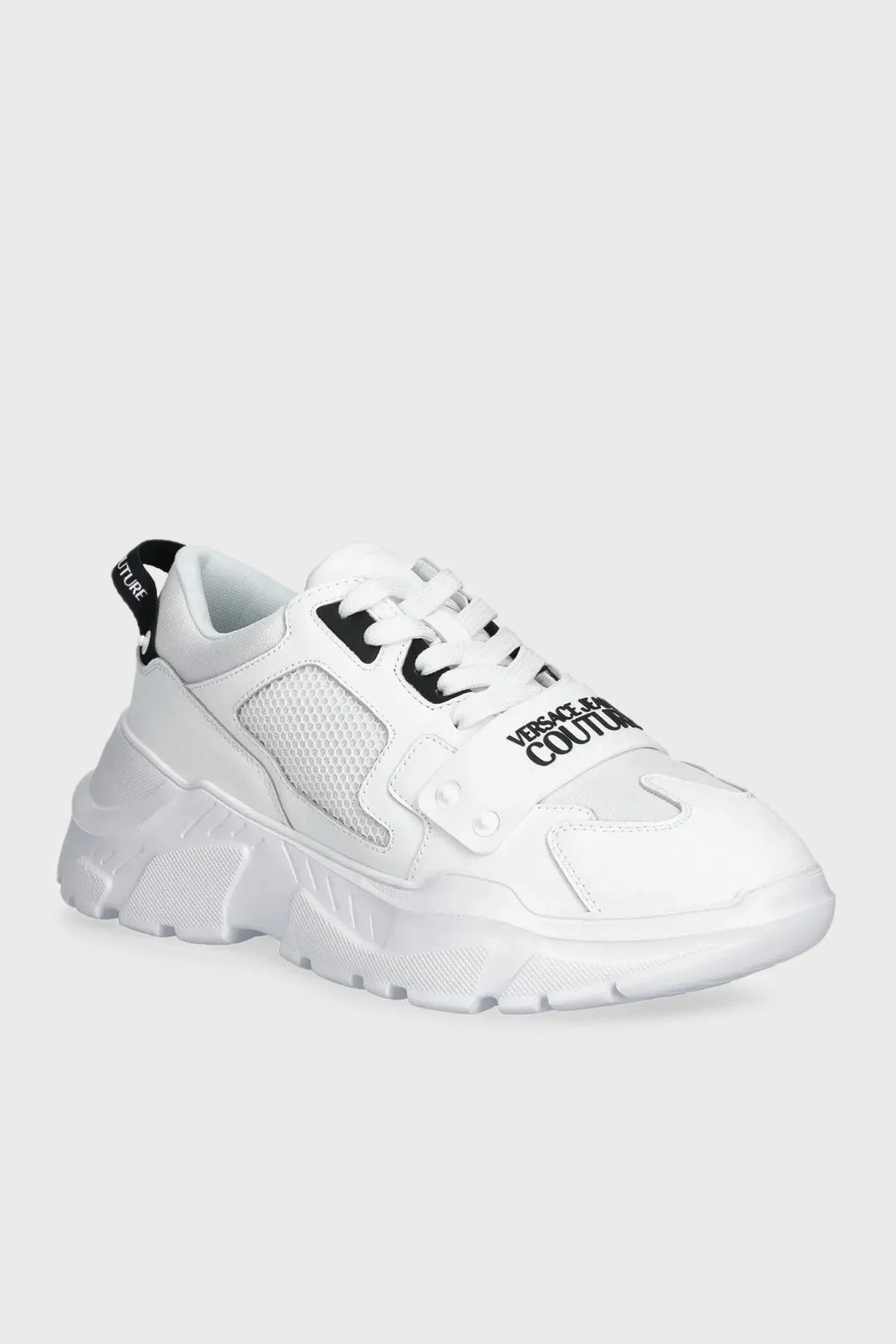 Versace Jeans Couture Logolu Kalın Taban Sneaker Erkek Ayakkabı 78YA3SC4 ZSC55 003 BEYAZ - 2