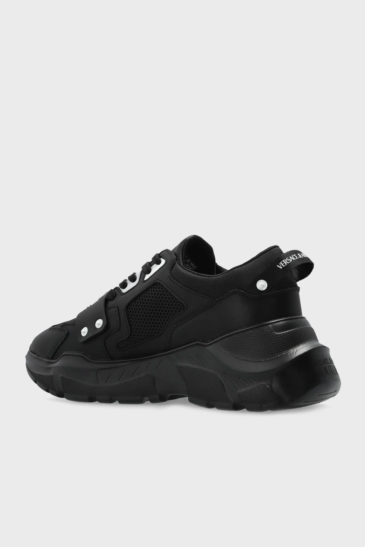 Versace Jeans Couture Logolu Kalın Taban Sneaker Erkek Ayakkabı 78YA3SC4 ZSC55 899 SİYAH - 6