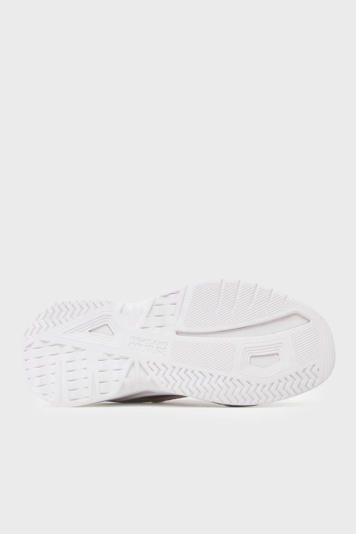 Versace Jeans Couture Logolu Kalın Tabanlı Deri Sneaker Bayan Ayakkabı 74VA3SF4 ZP267 PX7 BEYAZ-PEMBE - 4