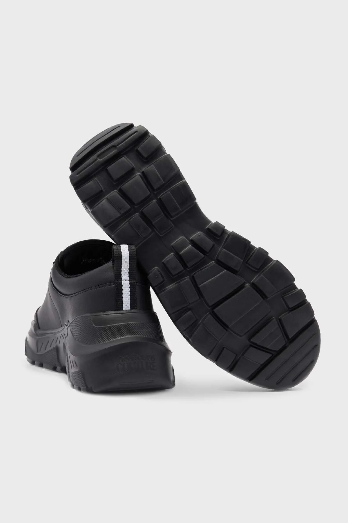 Versace Jeans Couture Logolu Kalın Tabanlı Nefes Alabilen Sneaker Erkek Ayakkabı 73YA3SC1 ZP139 899 SİYAH - 3