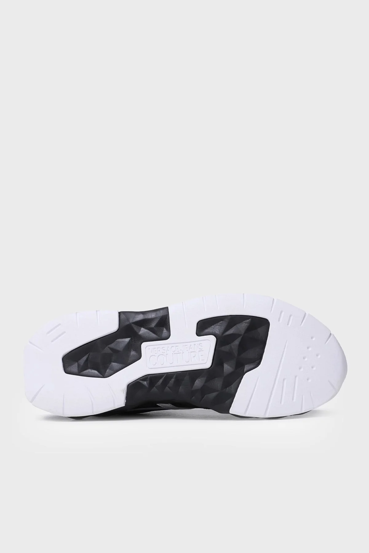 Versace Jeans Couture Logolu Kalın Tabanlı Sneaker Erkek Ayakkabı 74YA3SBA ZS695 L01 SİYAH-BEYAZ - 4