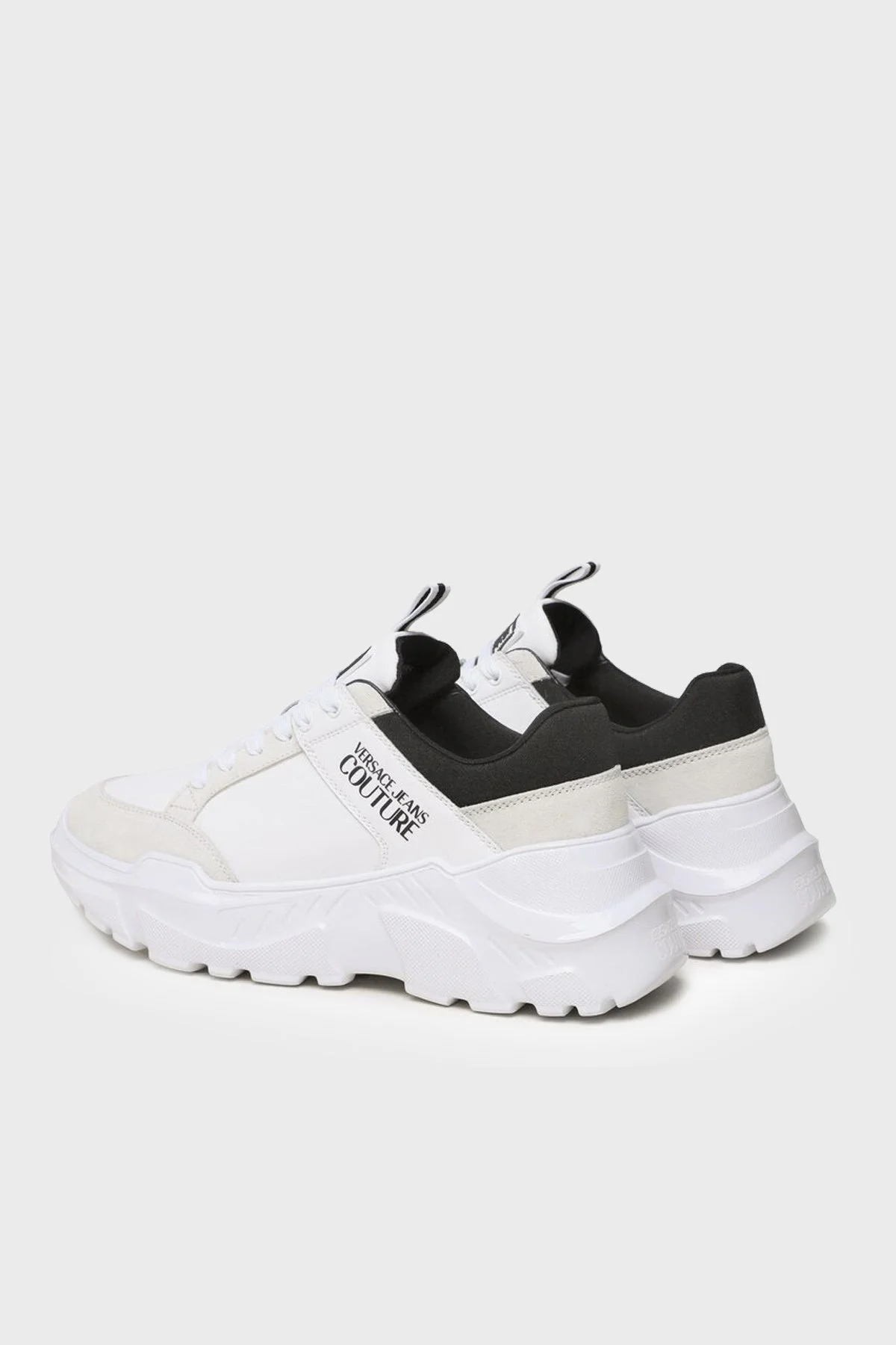 Versace Jeans Couture Logolu Kalın Tabanlı Sneaker Erkek Ayakkabı 74YA3SC2 ZP251 003 BEYAZ - 2