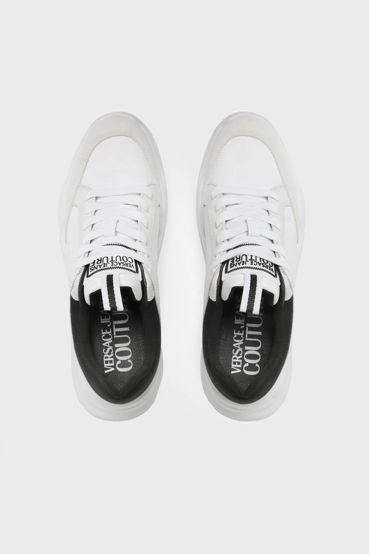 Versace Jeans Couture Logolu Kalın Tabanlı Sneaker Erkek Ayakkabı 74YA3SC2 ZP251 003 BEYAZ - 4