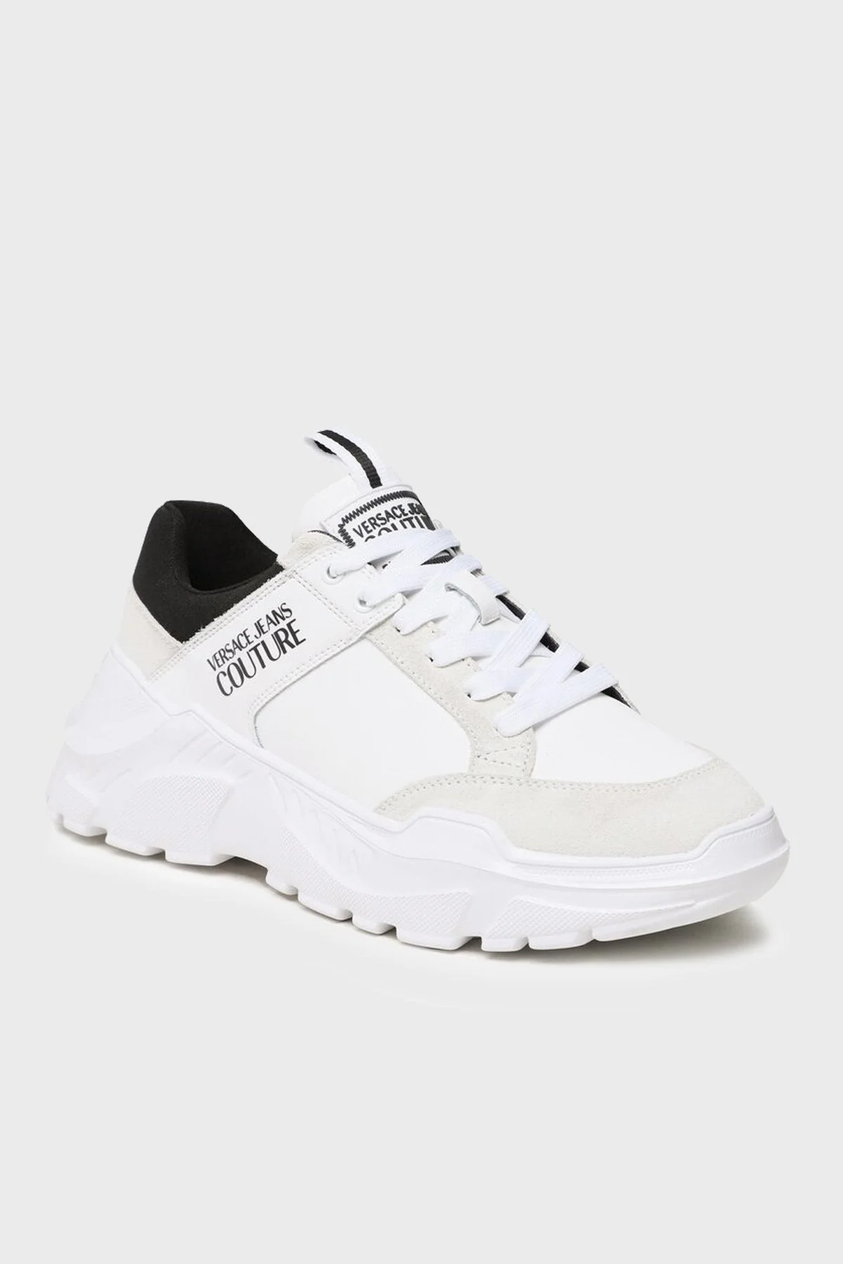 Versace Jeans Couture Logolu Kalın Tabanlı Sneaker Erkek Ayakkabı 74YA3SC2 ZP251 003 BEYAZ - 5
