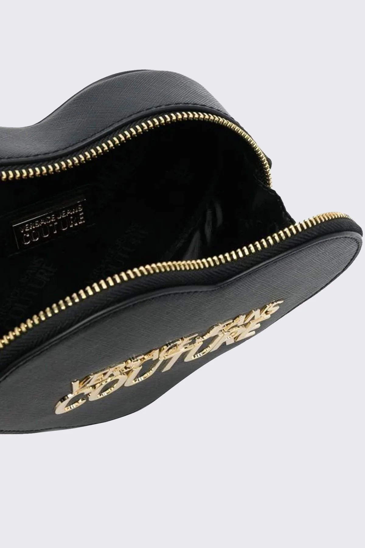 Versace Jeans Couture Logolu Kalp Model Zincir Askılı Bayan Çanta 75VA4BL6 ZS467 899 SİYAH - 5