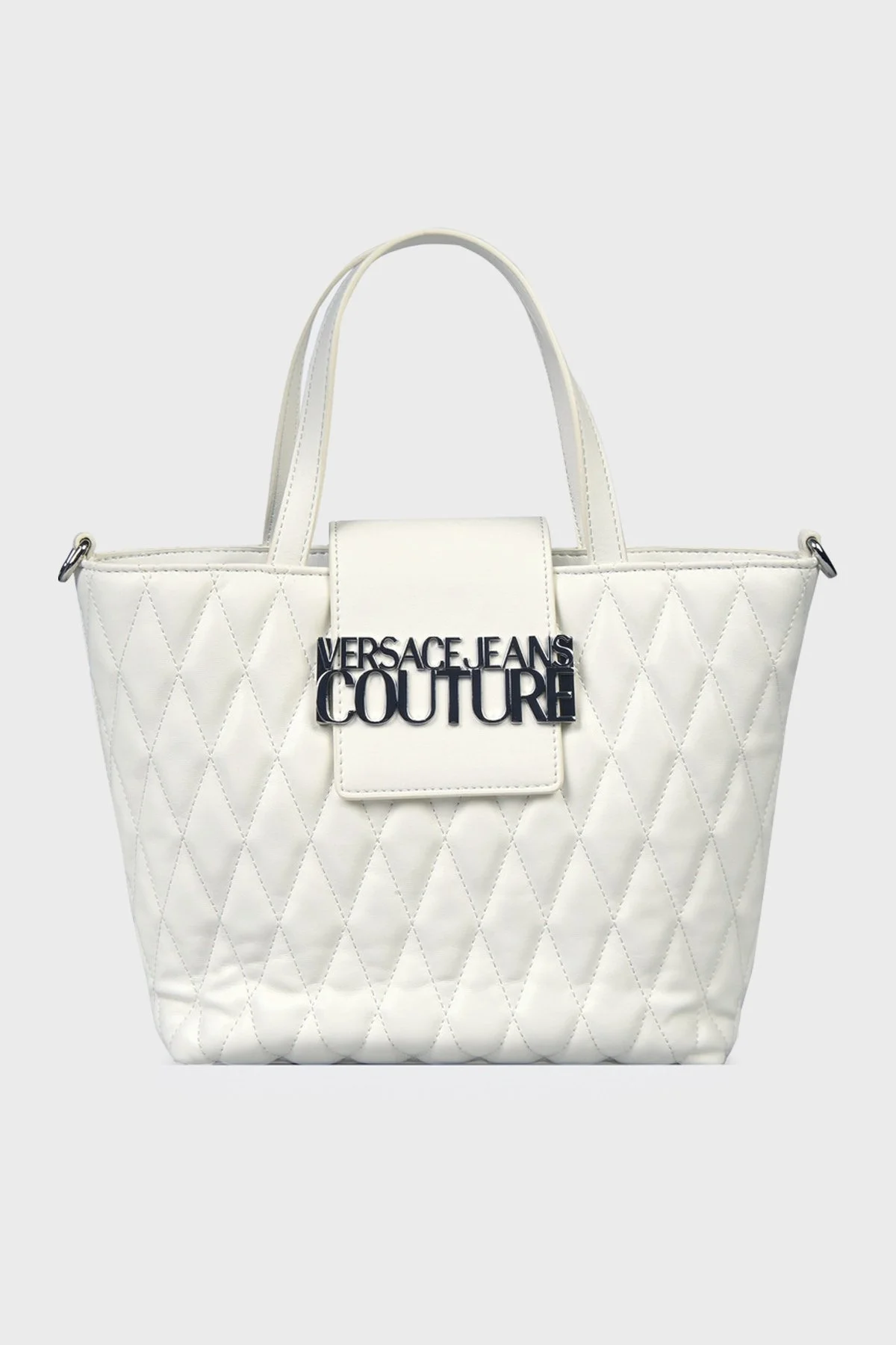 Versace Jeans Couture Logolu Kapitone Bayan Çanta 74VA4BBA ZS409 003 BEYAZ - 1