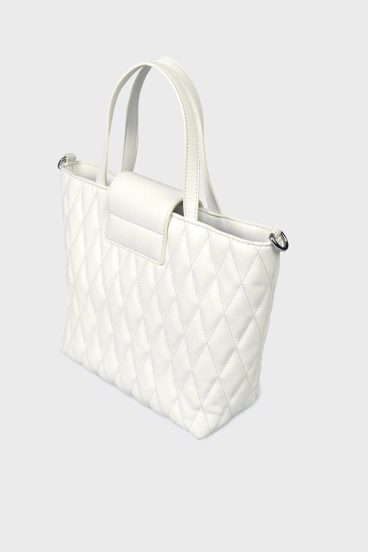 Versace Jeans Couture Logolu Kapitone Bayan Çanta 74VA4BBA ZS409 003 BEYAZ - 4