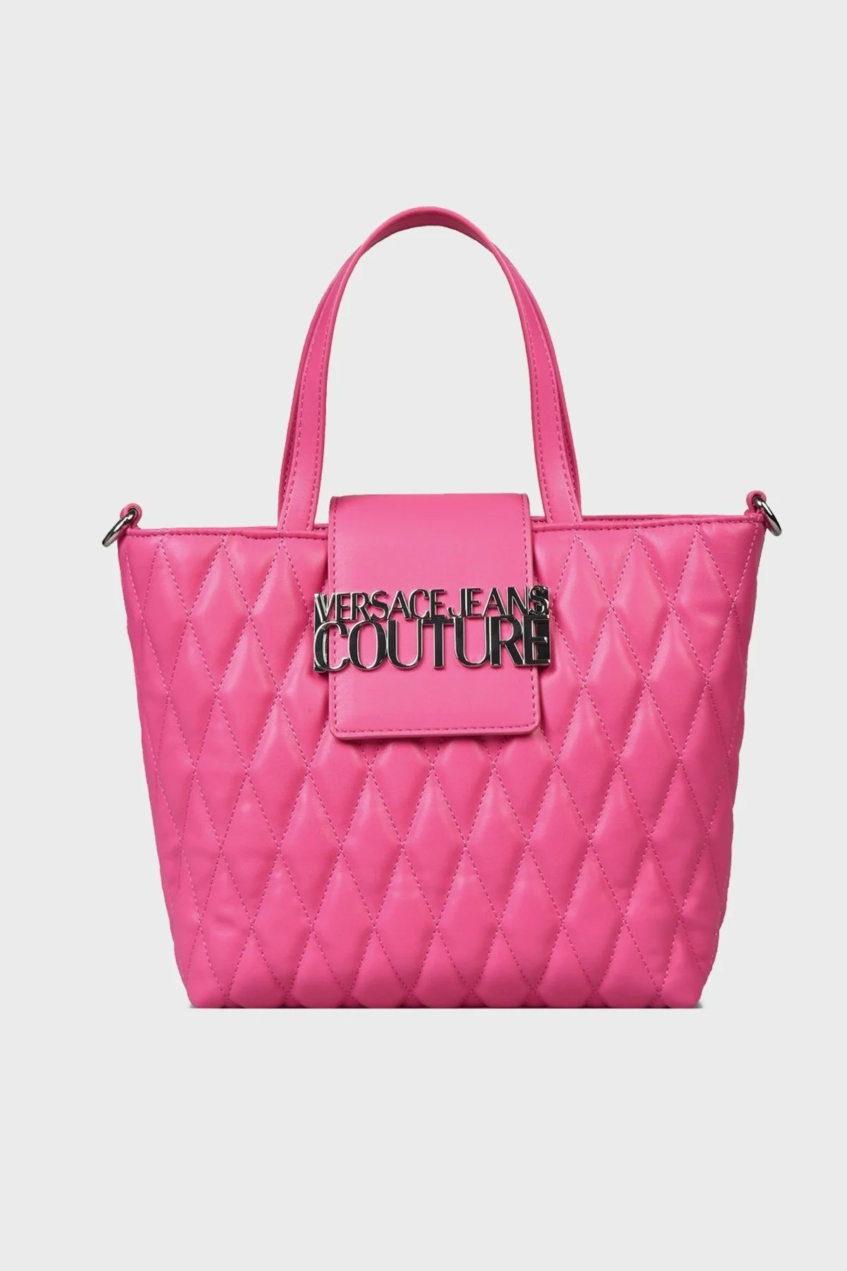 Versace Jeans Couture Logolu Kapitone Bayan Çanta 74VA4BBA ZS409 406 FUŞYA - 1