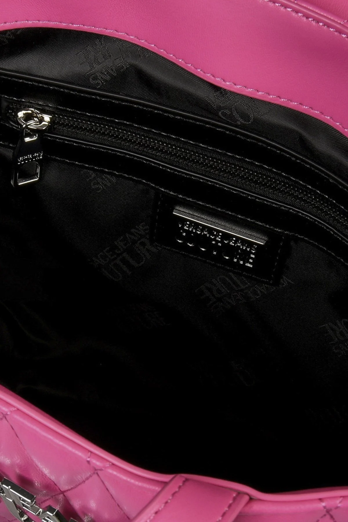 Versace Jeans Couture Logolu Kapitone Bayan Çanta 74VA4BBA ZS409 406 FUŞYA - 3