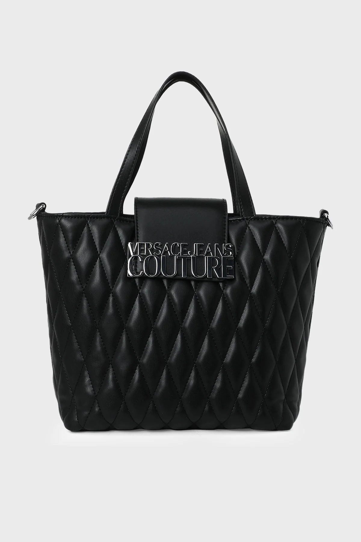 Versace Jeans Couture Logolu Kapitone Bayan Çanta 74VA4BBA ZS409 899 SİYAH - 1