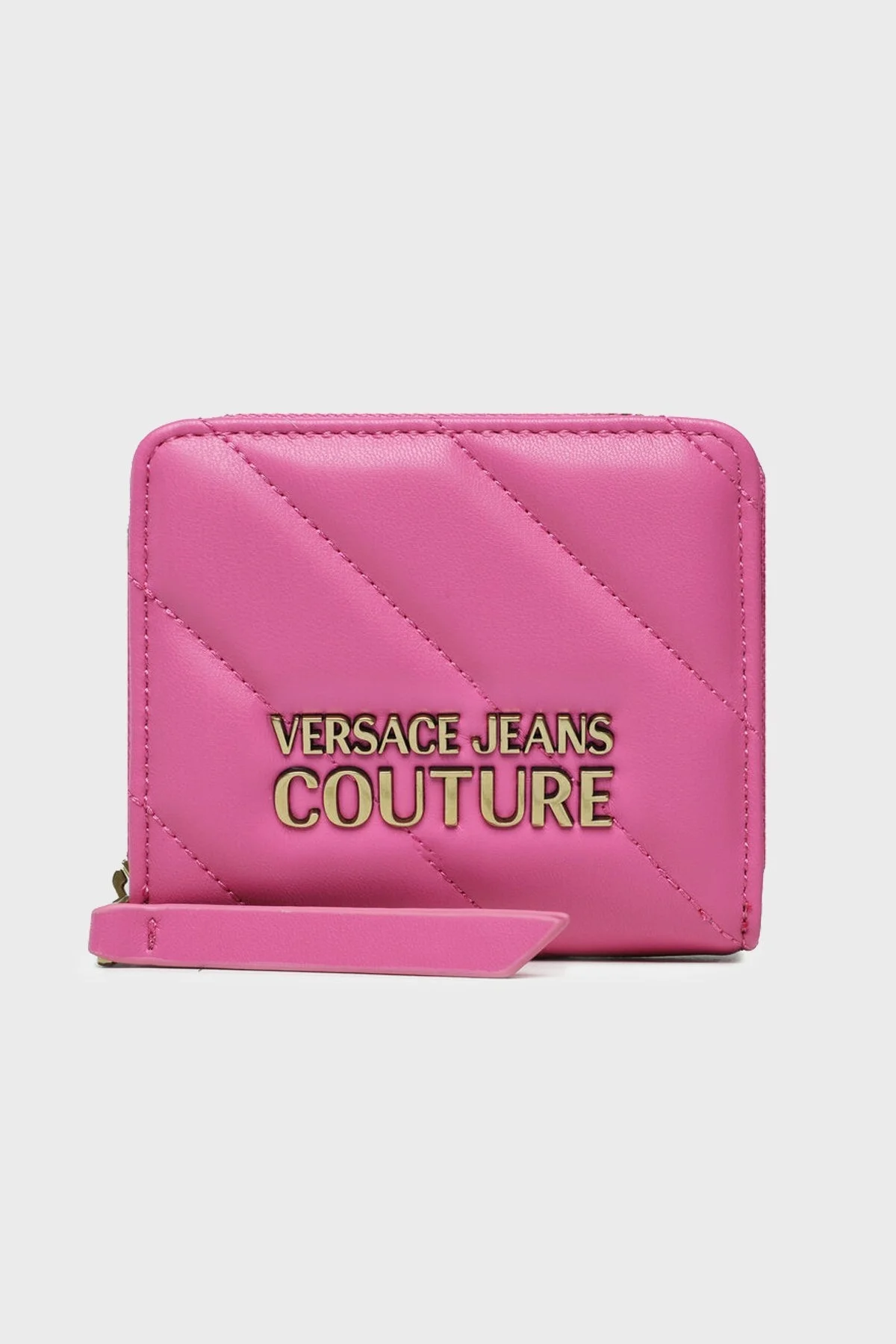 Versace Jeans Couture Logolu Kapitone Bayan Cüzdan 74VA5PA2 ZS409 406 FUŞYA - 1