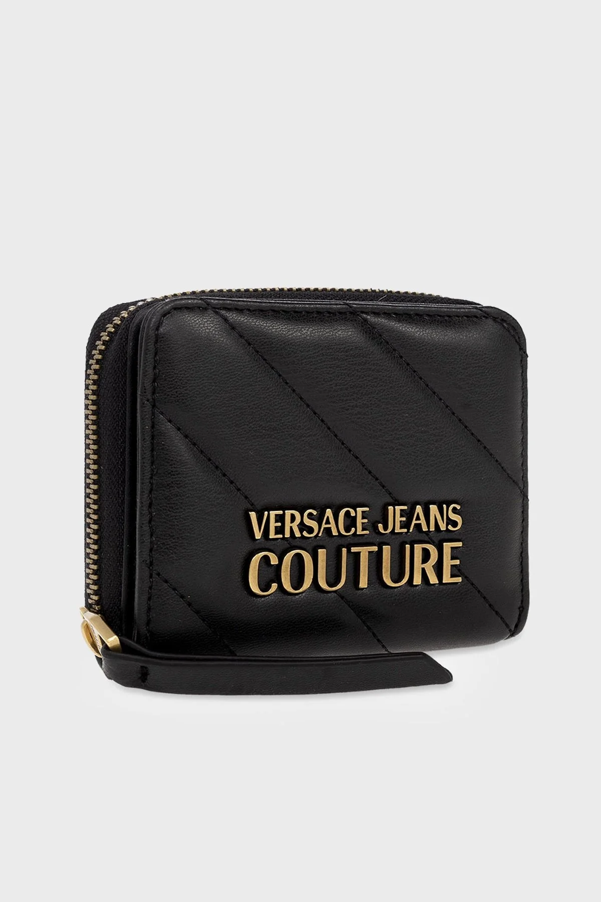 Versace Jeans Couture Logolu Kapitone Bayan Cüzdan 74VA5PA2 ZS409 899 SİYAH - 2