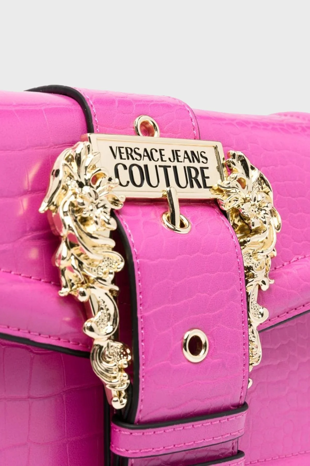Versace Jeans Couture Logolu Mini Cüzdanlı Çıkarılabilir Omuz Askılı Bayan Çanta 74VA4BF1 ZS578 406 PEMBE - 4