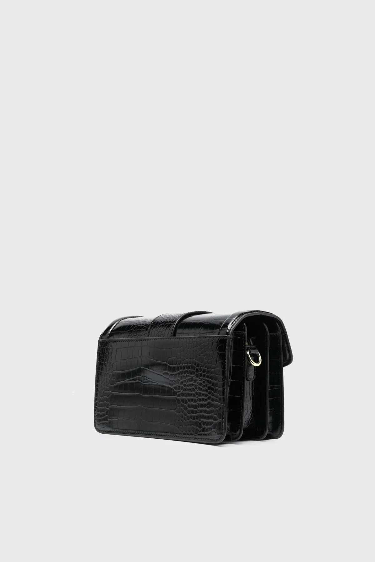 Versace Jeans Couture Logolu Mini Cüzdanlı Çıkarılabilir Omuz Askılı Bayan Çanta 74VA4BF1 ZS578 899 SİYAH - 3