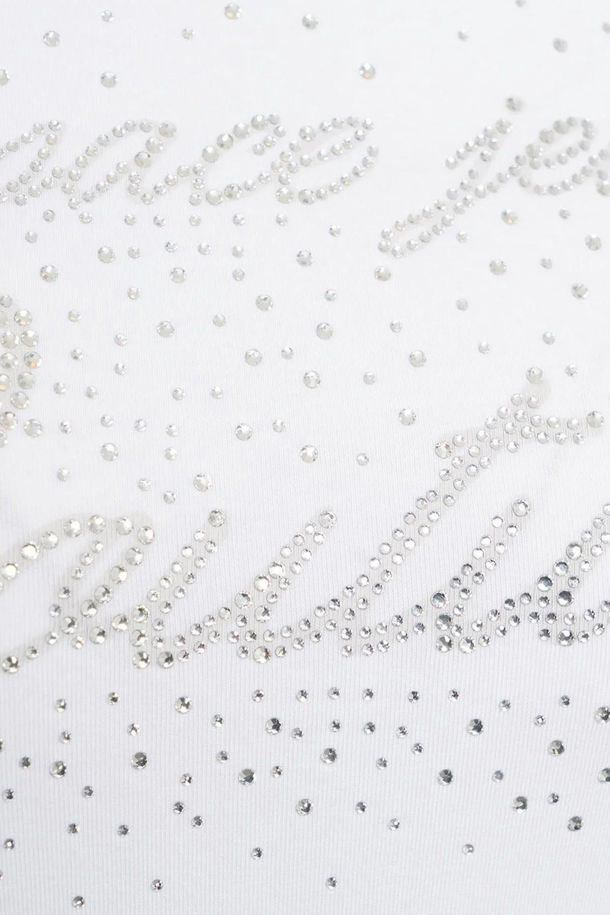 Versace Jeans Couture Logolu Pamuklu Bisiklet Yaka Slim Fit Bayan T Shirt 76HAH6A8 J0020 003 BEYAZ - 3