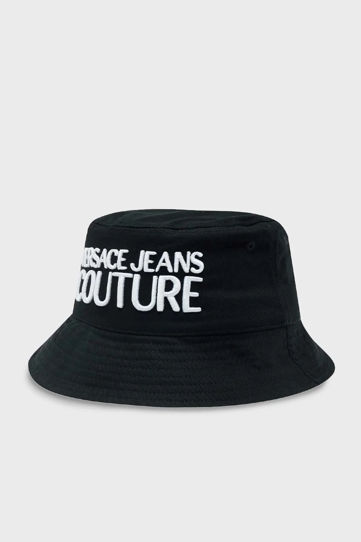 Versace Jeans Couture Logolu Pamuklu Bucket Erkek Şapka 74YAZK05 ZG009 L01 SİYAH - 1