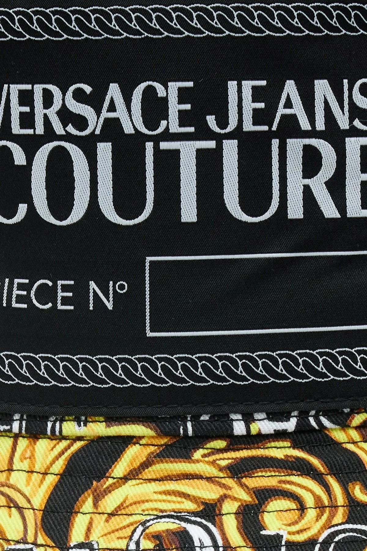 Versace Jeans Couture Logolu Pamuklu Bucket Erkek Şapka 74YAZK06 ZG162 G89 SİYAH-GOLD - 3
