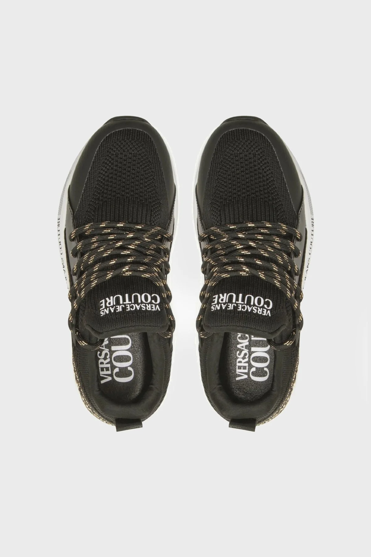 Versace Jeans Couture Logolu Sneaker Bayan Ayakkabı 74VA3SA8 ZS446 G89 SİYAH - 5