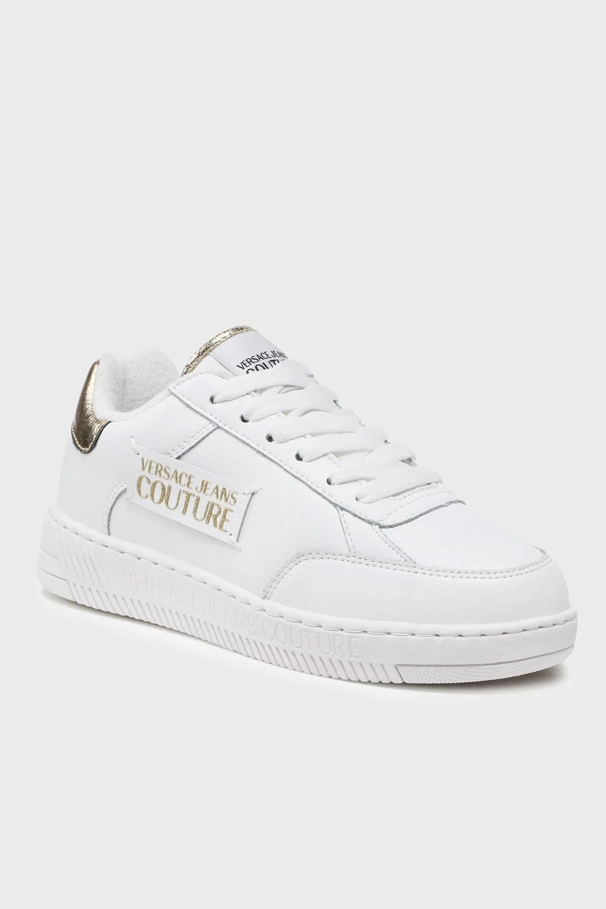 Versace Jeans Couture Logolu Sneaker Bayan Ayakkabı 74VA3SJ5 ZP207 G03 BEYAZ - 2