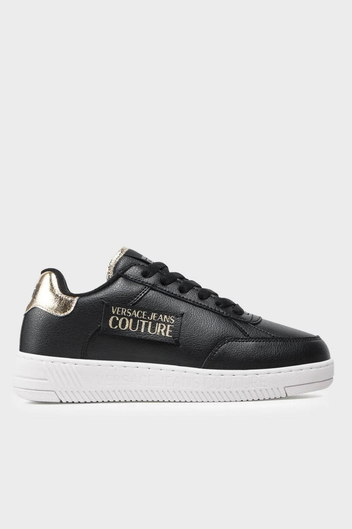 Versace Jeans Couture Logolu Sneaker Bayan Ayakkabı 74VA3SJ5 ZP207 G89 SİYAH - 1