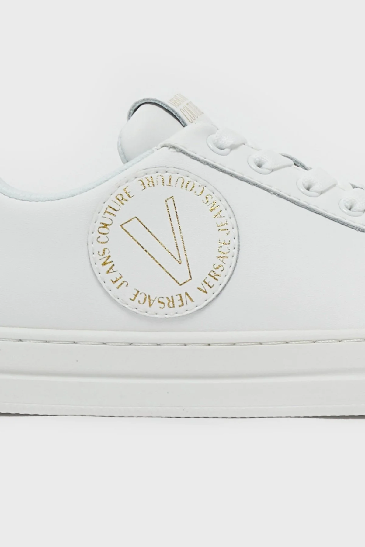 Versace Jeans Couture Logolu Sneaker Bayan Ayakkabı 74VA3SK3 ZP236 G03 BEYAZ - 2