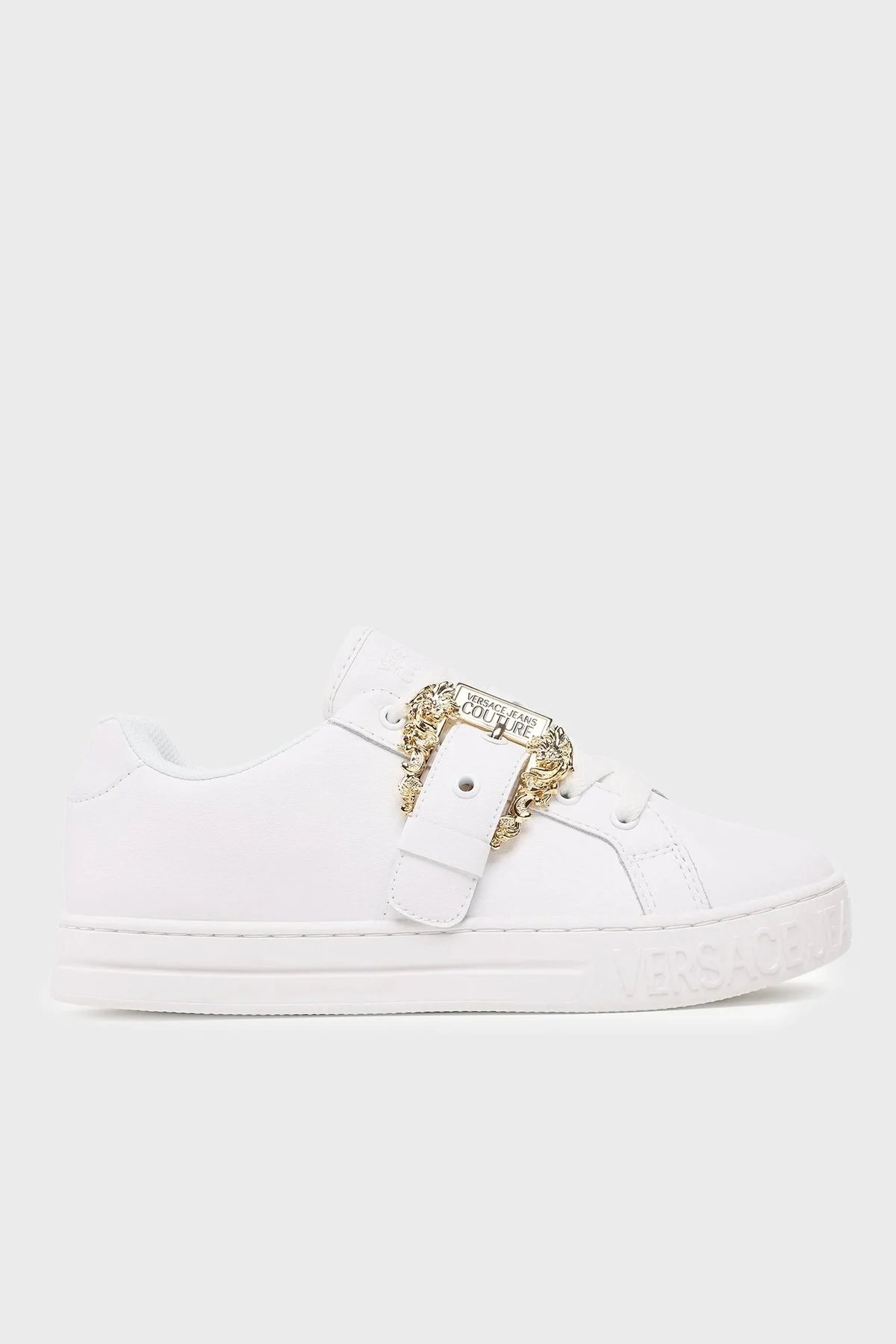 Versace Jeans Couture Logolu Sneaker Bayan Ayakkabı 74VA3SK9 ZP237 G03 BEYAZ - 1