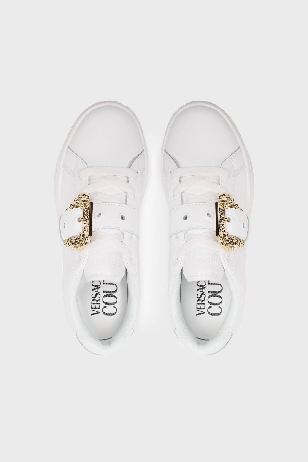 Versace Jeans Couture Logolu Sneaker Bayan Ayakkabı 74VA3SK9 ZP237 G03 BEYAZ - 5