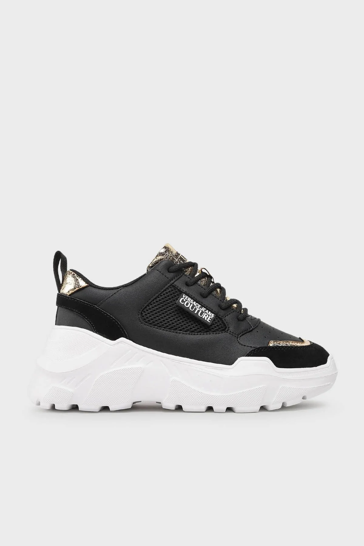 Versace Jeans Couture Logolu Sneaker Kadın Ayakkabı 76VA3SC2 ZPA47 G89 SİYAH - 1
