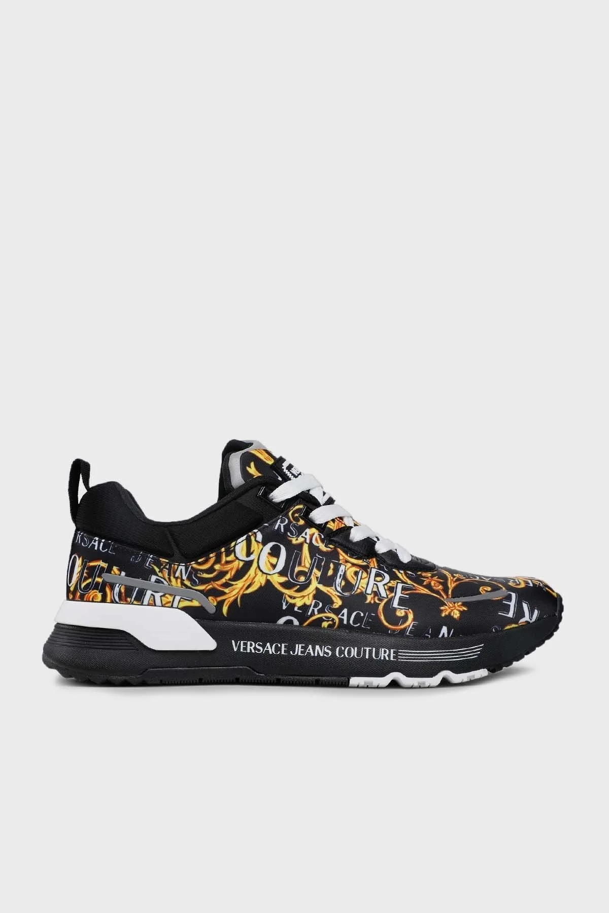 Versace Jeans Couture Logolu Sneaker Erkek Ayakkabı 74YA3SA1 ZS654 G89 SİYAH - 2