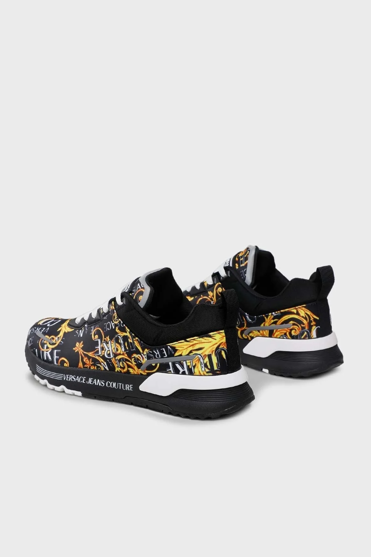 Versace Jeans Couture Logolu Sneaker Erkek Ayakkabı 74YA3SA1 ZS654 G89 SİYAH - 3