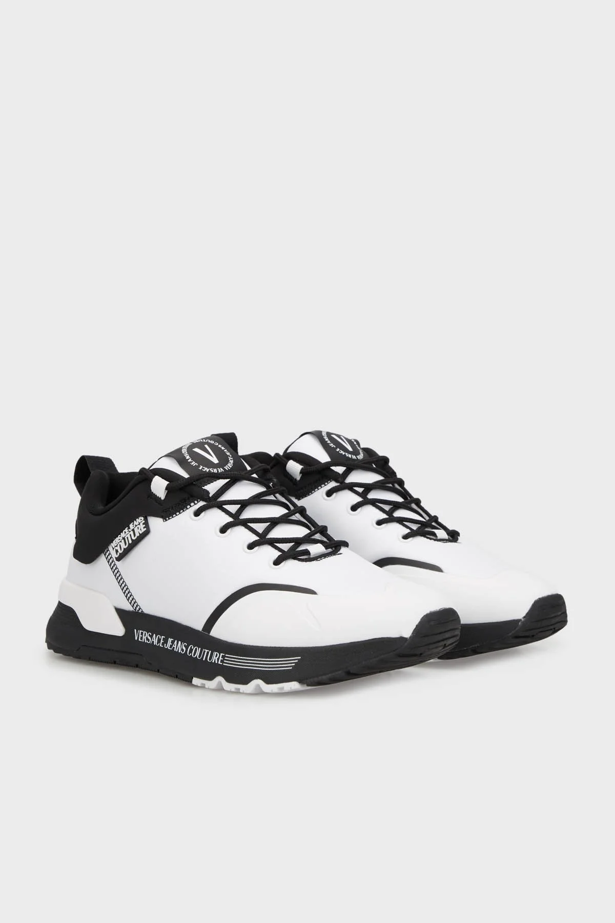 Versace Jeans Couture Logolu Sneaker Erkek Ayakkabı 74YA3SA2 ZS655 003 BEYAZ - 3