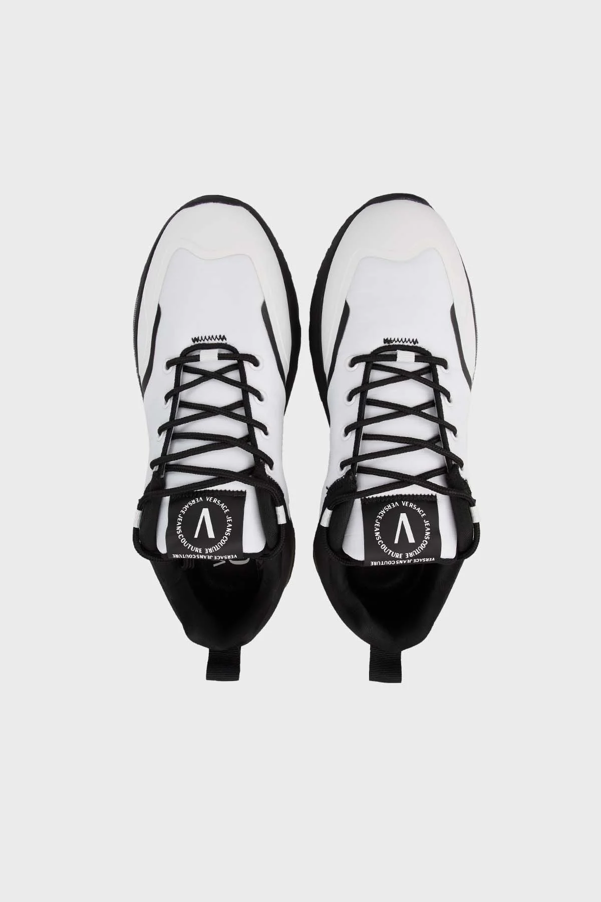 Versace Jeans Couture Logolu Sneaker Erkek Ayakkabı 74YA3SA2 ZS655 003 BEYAZ - 5