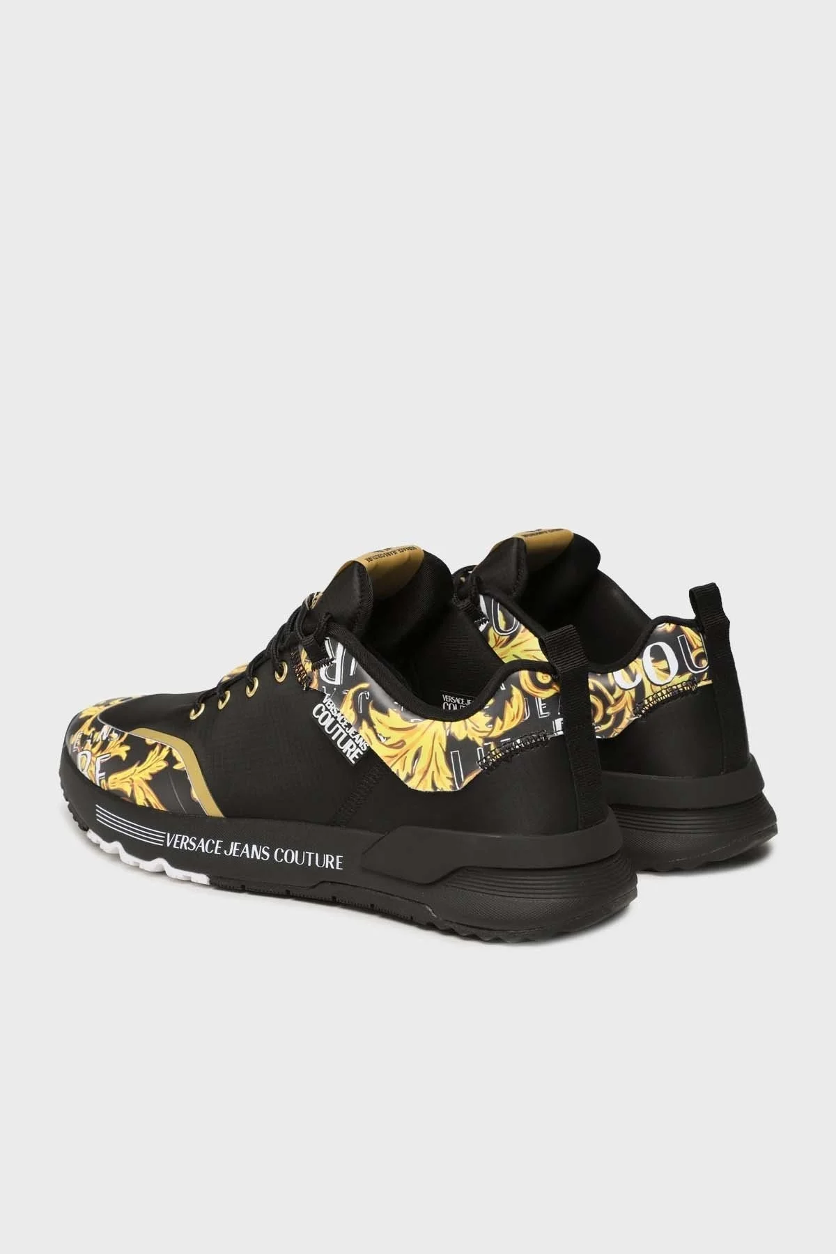 Versace Jeans Couture Logolu Sneaker Erkek Ayakkabı 74YA3SA2 ZS656 G89 SİYAH - 3