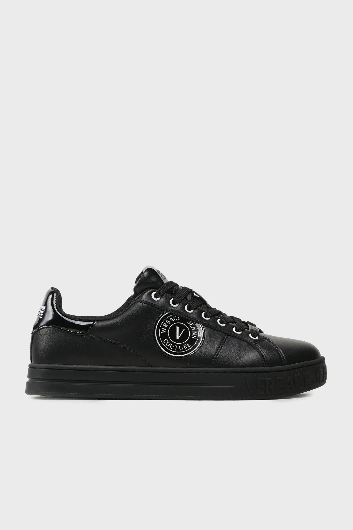 Versace Jeans Couture Logolu Sneaker Erkek Ayakkabı 74YA3SK1 ZP260 899 SİYAH - 1