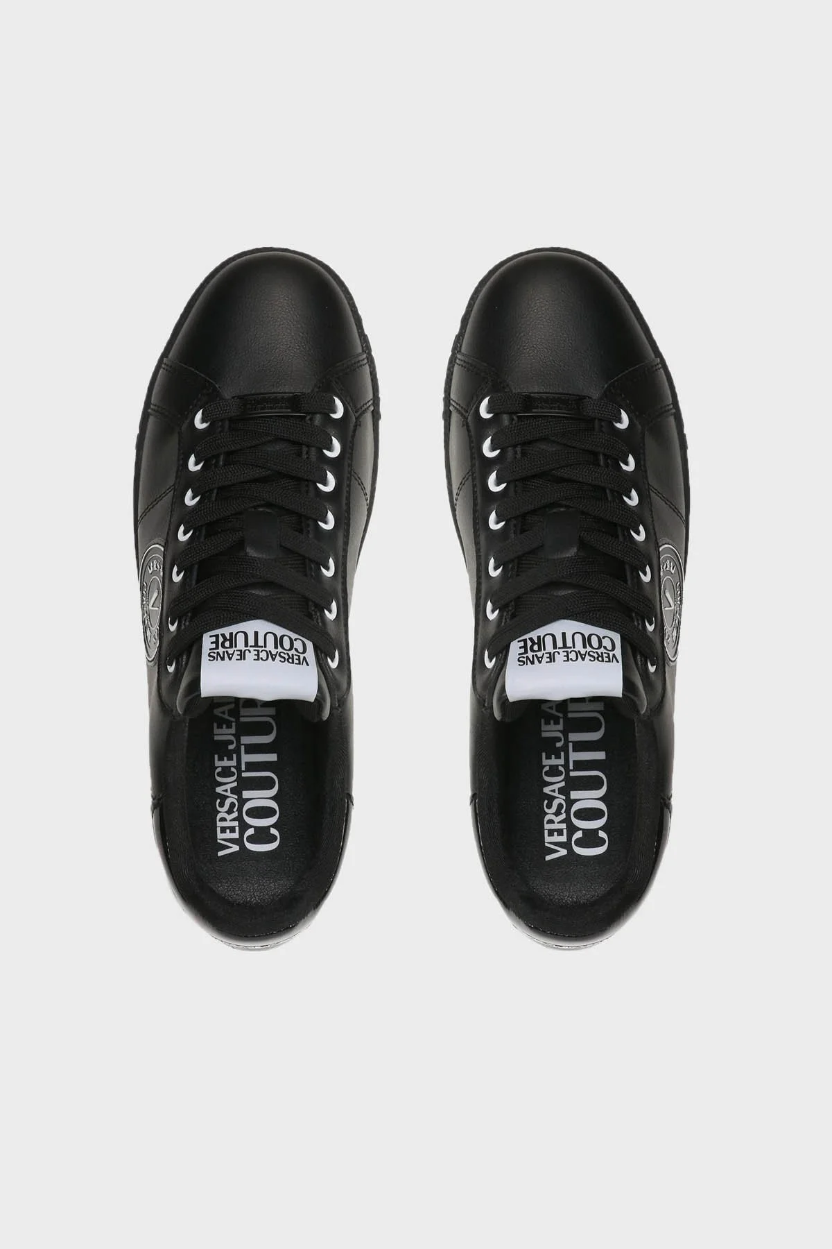 Versace Jeans Couture Logolu Sneaker Erkek Ayakkabı 74YA3SK1 ZP260 899 SİYAH - 5