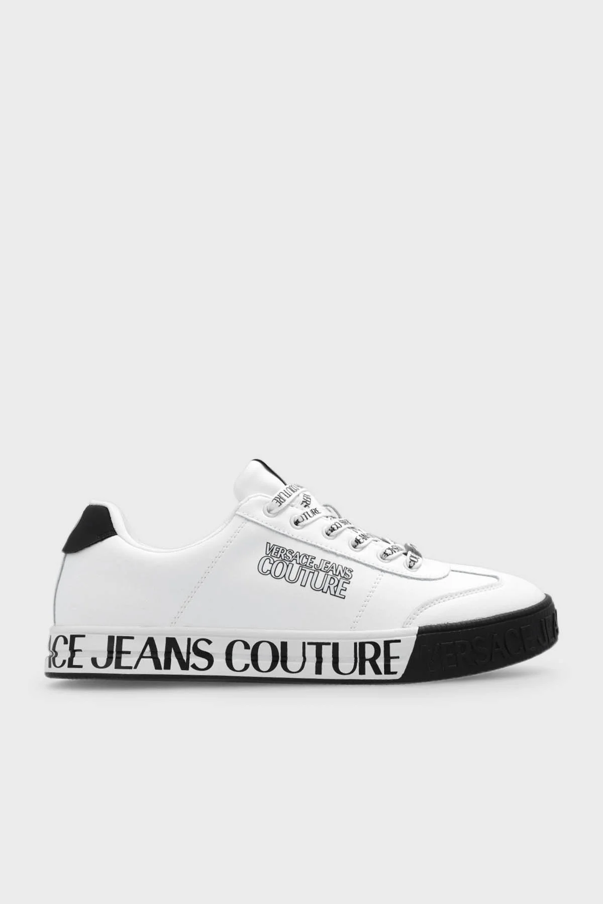 Versace Jeans Couture Logolu Sneaker Erkek Ayakkabı 74YA3SK6 ZP262 003 BEYAZ - 1