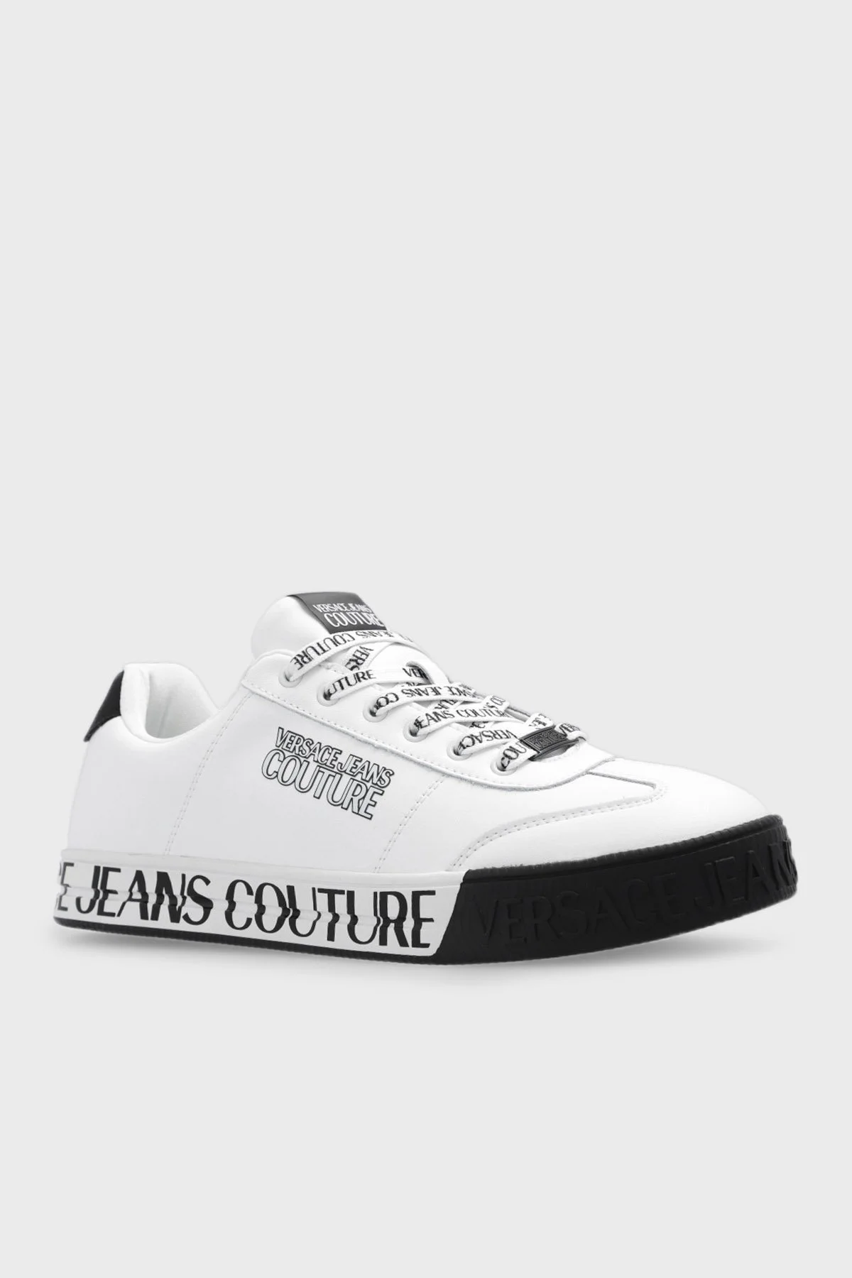 Versace Jeans Couture Logolu Sneaker Erkek Ayakkabı 74YA3SK6 ZP262 003 BEYAZ - 3