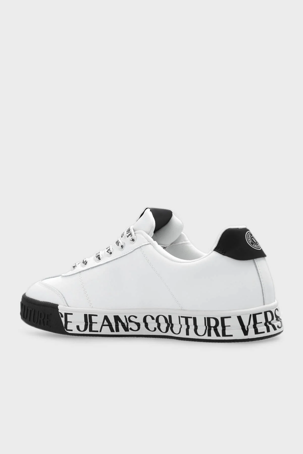 Versace Jeans Couture Logolu Sneaker Erkek Ayakkabı 74YA3SK6 ZP262 003 BEYAZ - 4