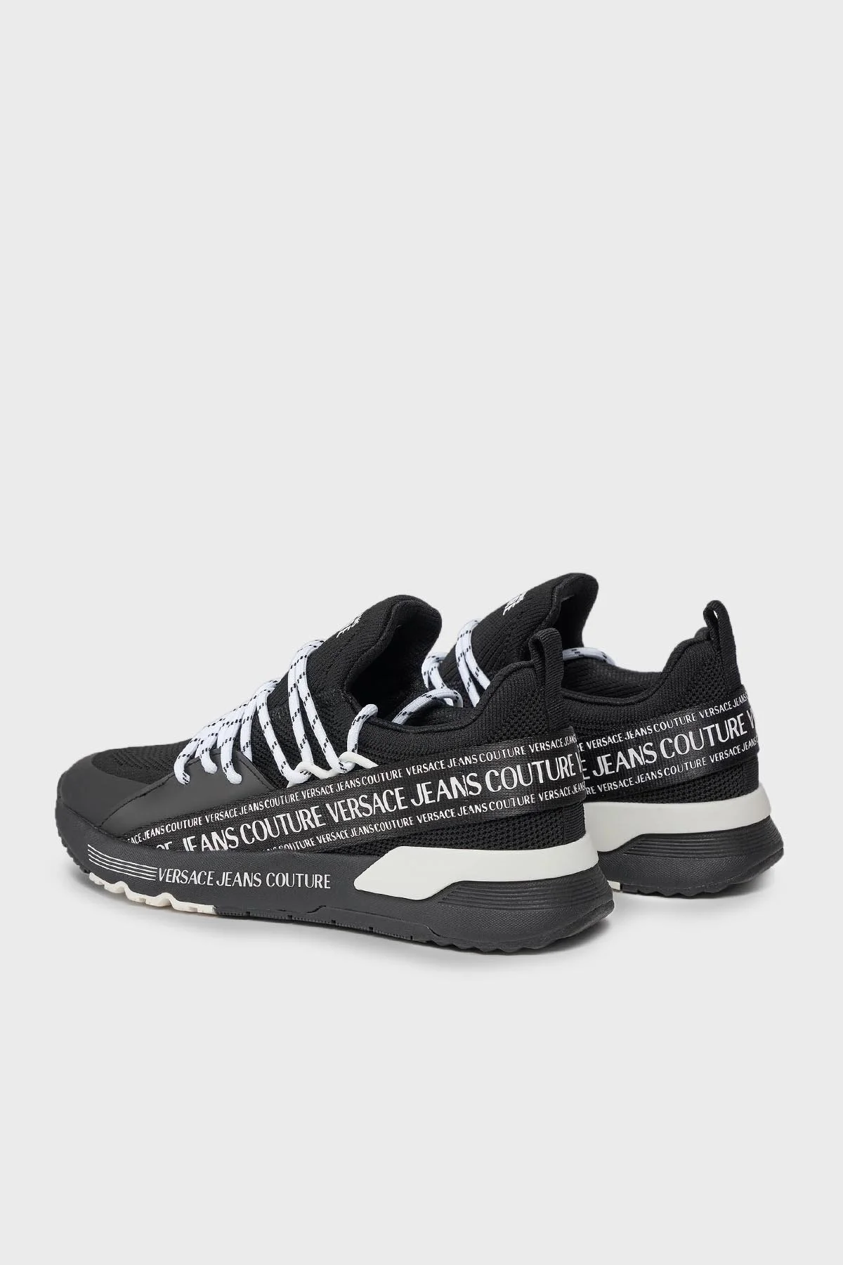 Versace Jeans Couture Logolu Sneaker Erkek Ayakkabı 75YA3SA3 ZS917 899 SİYAH - 3