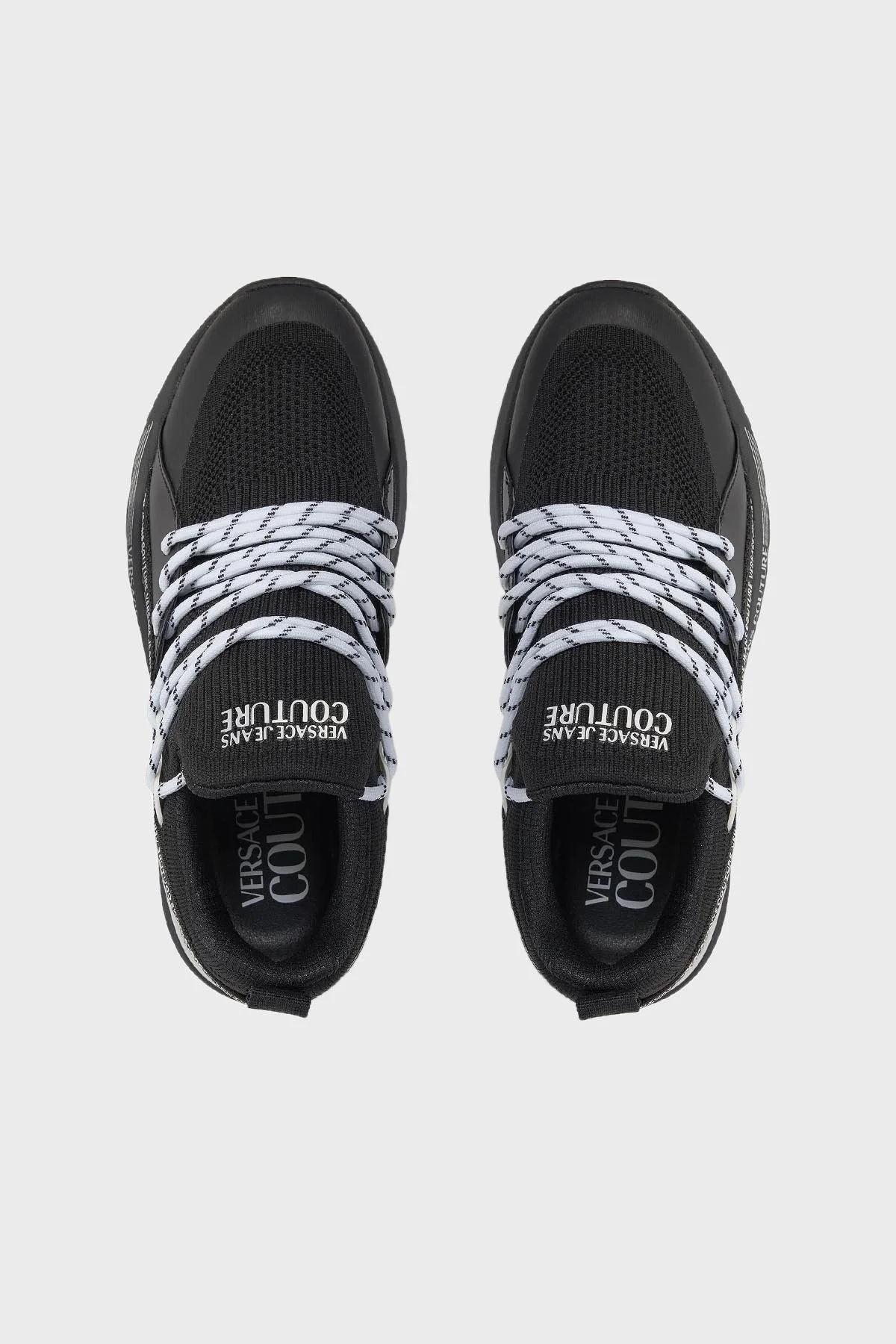 Versace Jeans Couture Logolu Sneaker Erkek Ayakkabı 75YA3SA3 ZS917 899 SİYAH - 5