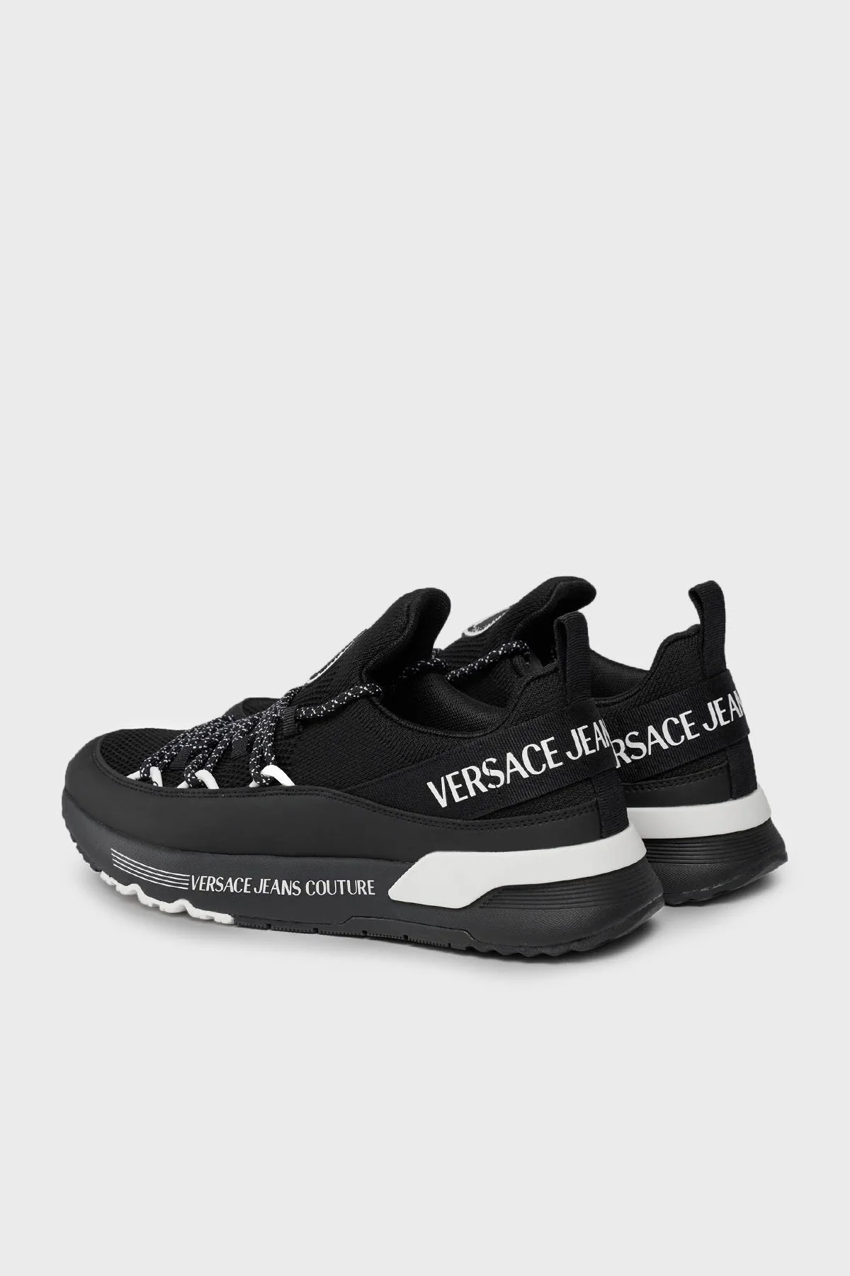 Versace Jeans Couture Logolu Sneaker Erkek Ayakkabı 75YA3SA5 ZS914 899 SİYAH - 4