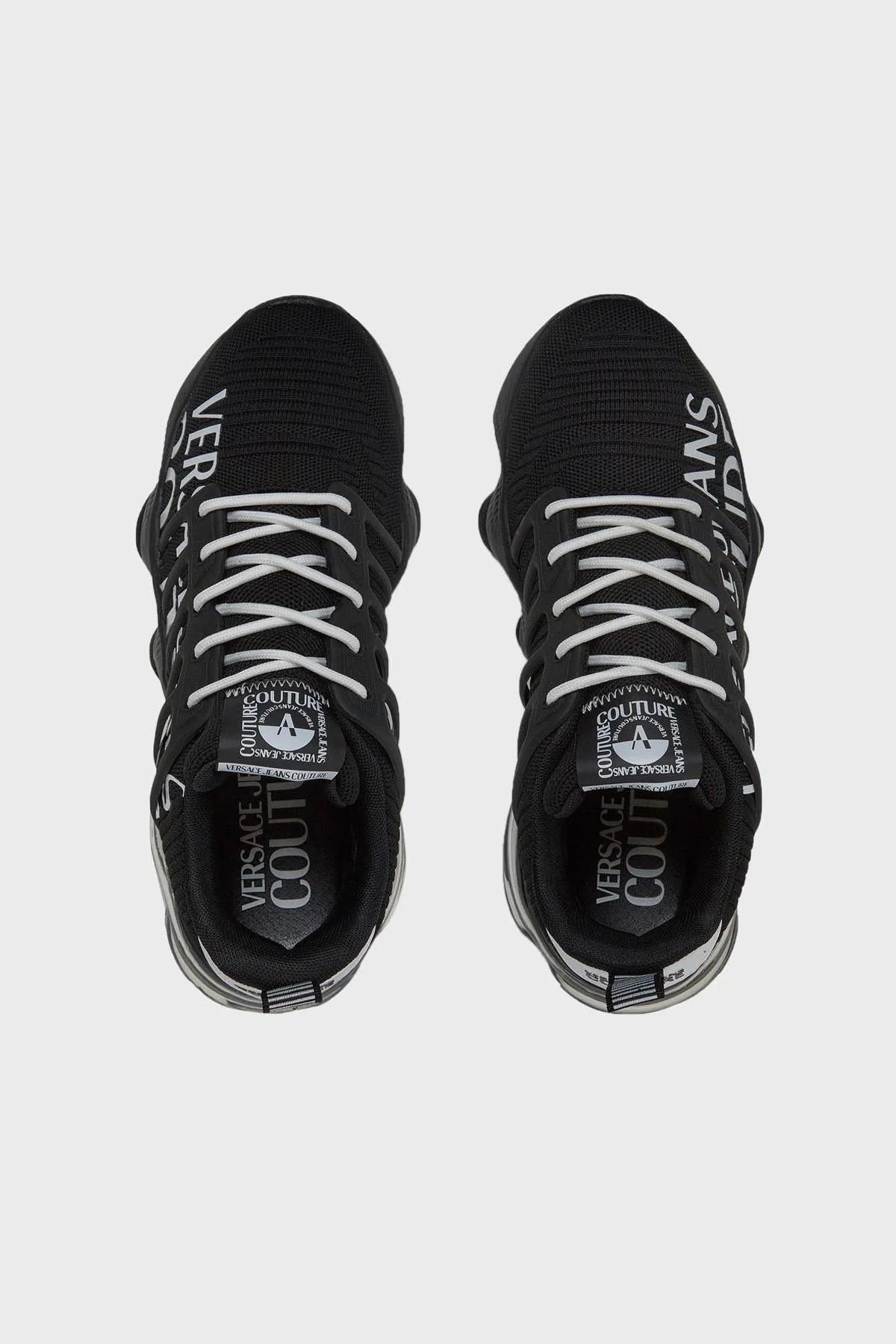 Versace Jeans Couture Logolu Sneaker Erkek Ayakkabı 75YA3SU1 ZS849 899 SİYAH - 5