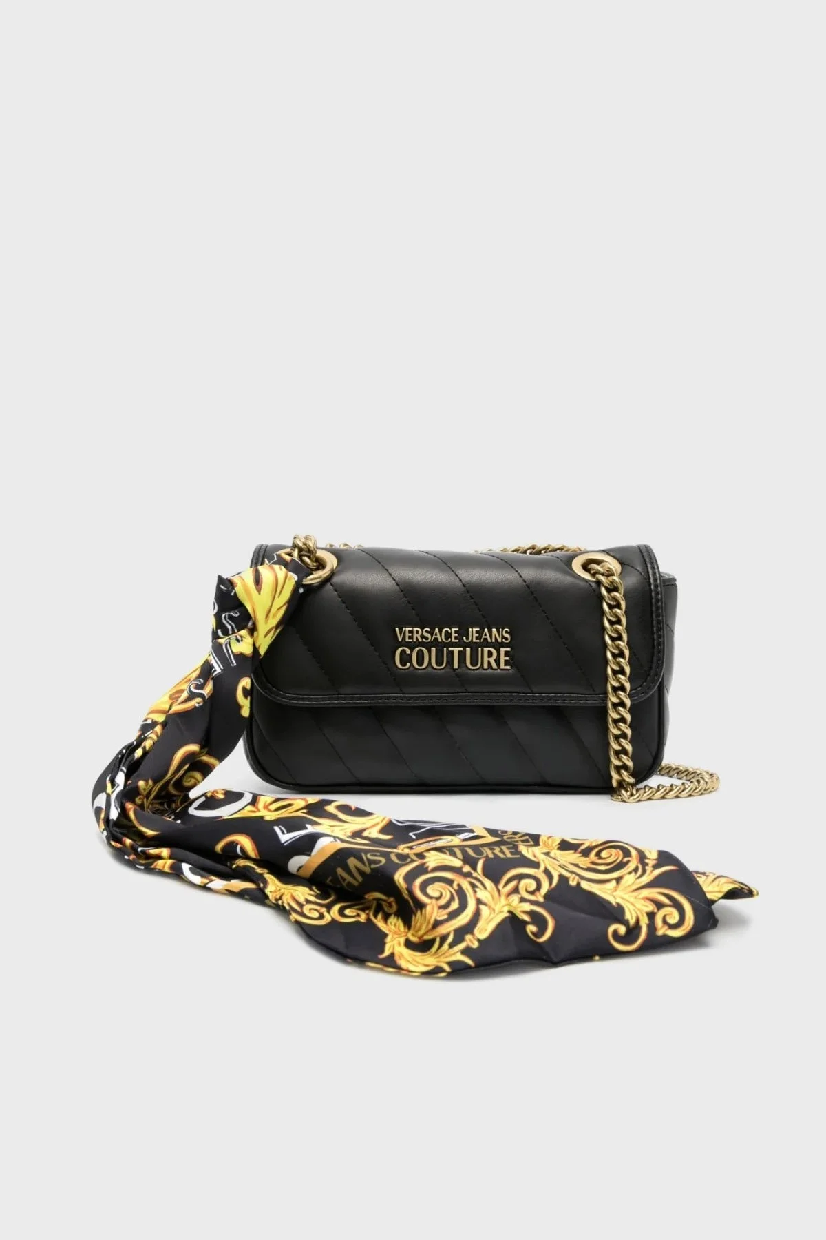 Versace Jeans Couture Logolu Zincir Askılı Bayan Çanta 74VA4BA1 ZS409 899 SİYAH - 1