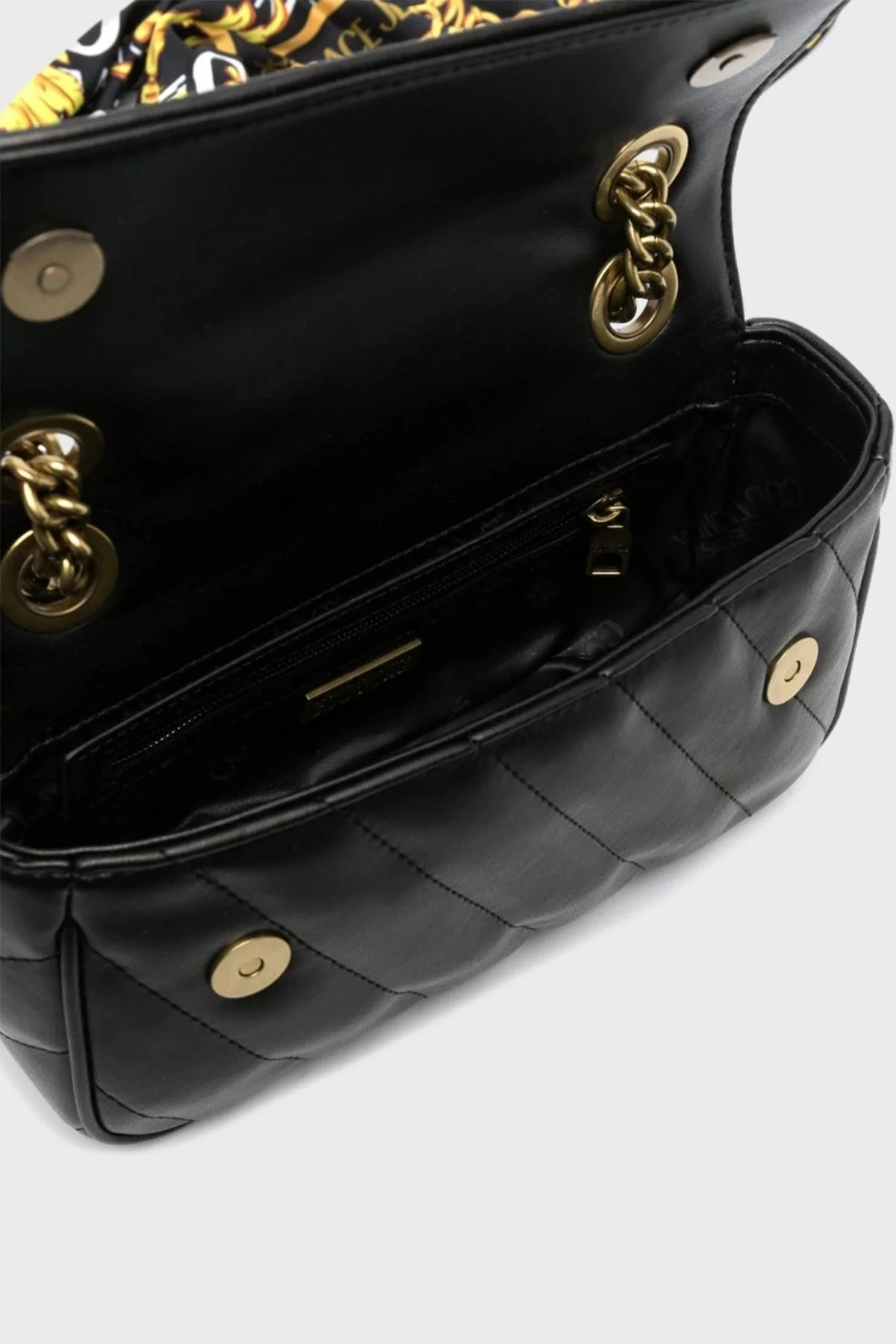 Versace Jeans Couture Logolu Zincir Askılı Bayan Çanta 74VA4BA1 ZS409 899 SİYAH - 5