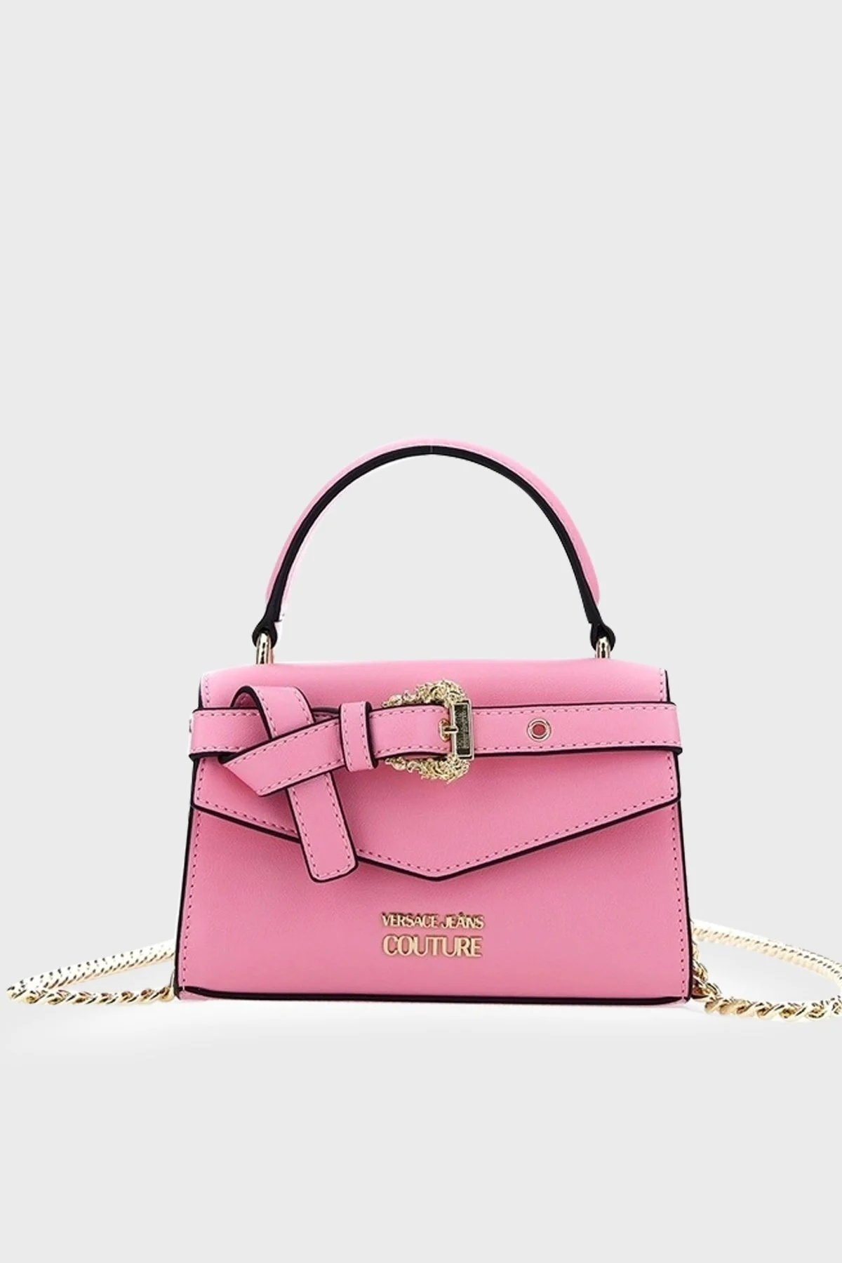 Versace Jeans Couture Logolu Zincir Askılı Bayan Çanta 74VA4BFE ZS412 443 PEMBE - 1