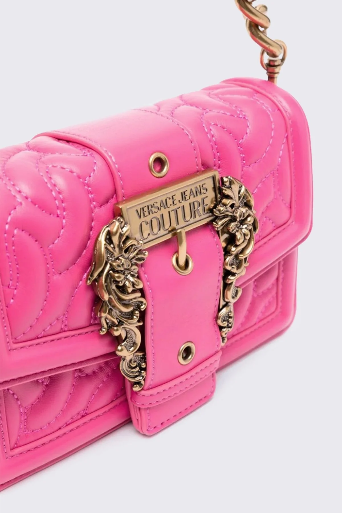 Versace Jeans Couture Logolu Zincir Askılı Bayan Çanta 75VA4BFC ZS803 455 FUŞYA - 4