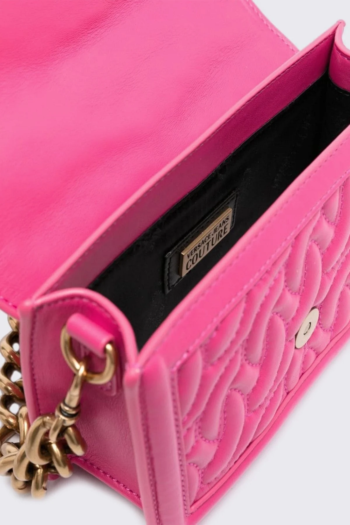 Versace Jeans Couture Logolu Zincir Askılı Bayan Çanta 75VA4BFC ZS803 455 FUŞYA - 5