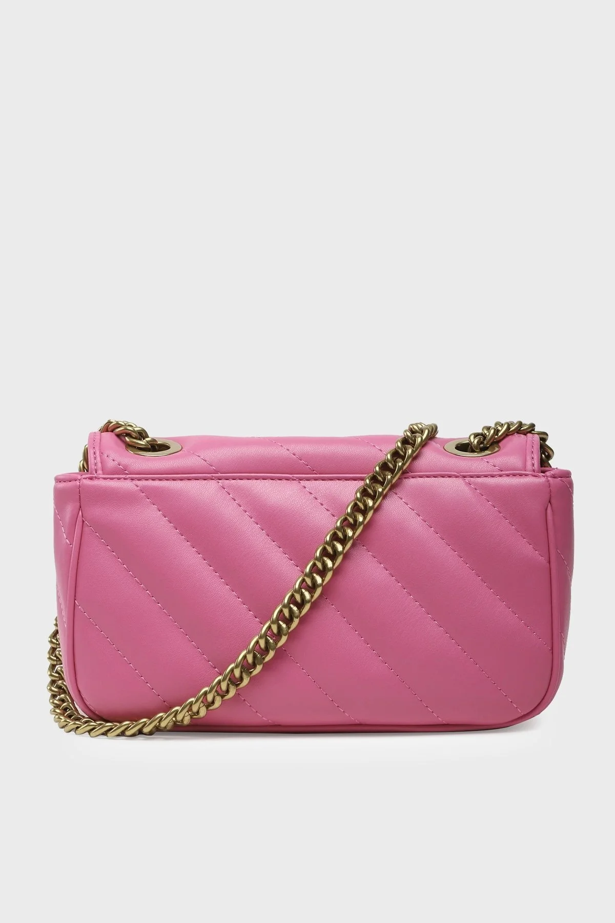 Versace Jeans Couture Logolu Zincir Askılı Fularlı Kapitone Bayan Çanta 74VA4BA1 ZS409 406 FUŞYA - 4